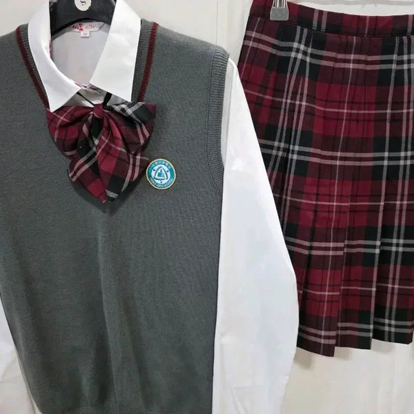 [BUNJANG] School Uniform Set (Spring/Autumn) - Yujokbit Middle School / 예쁜 여자교복 춘추용 교복세트 판매d192(양주옥빛고)