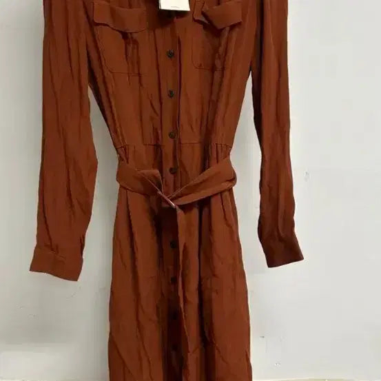 [BUNJANG] BCBG Brown Shirt Dress Size 55 / BCBG  셔츠 원피스 브라운 55