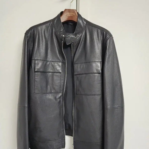 [BUNJANG] Massimo Dutti Lambskin Leather Jacket Black L / 마시모두띠 양가죽 자켓 블랙 L