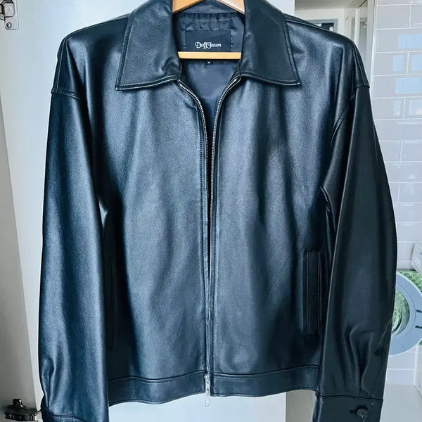 [BUNJANG] Dopejason Leather Jacket Lambskin (M) / 도프제이슨 가죽자켓 램스킨(M) 택포