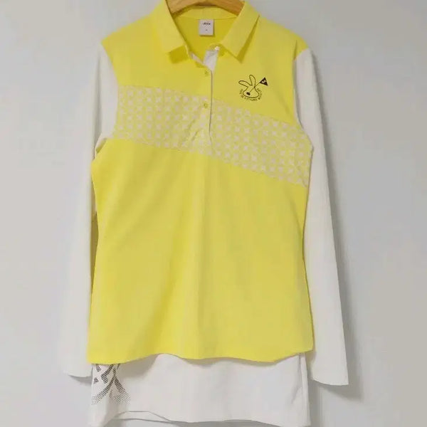 [BUNJANG] JDX Golf Wear Women's Long Sleeve Collar T-shirt & Skirt Set / JDX 골프웨어 여성 긴팔 카라티 & 치마 세트 (95 / 70)
