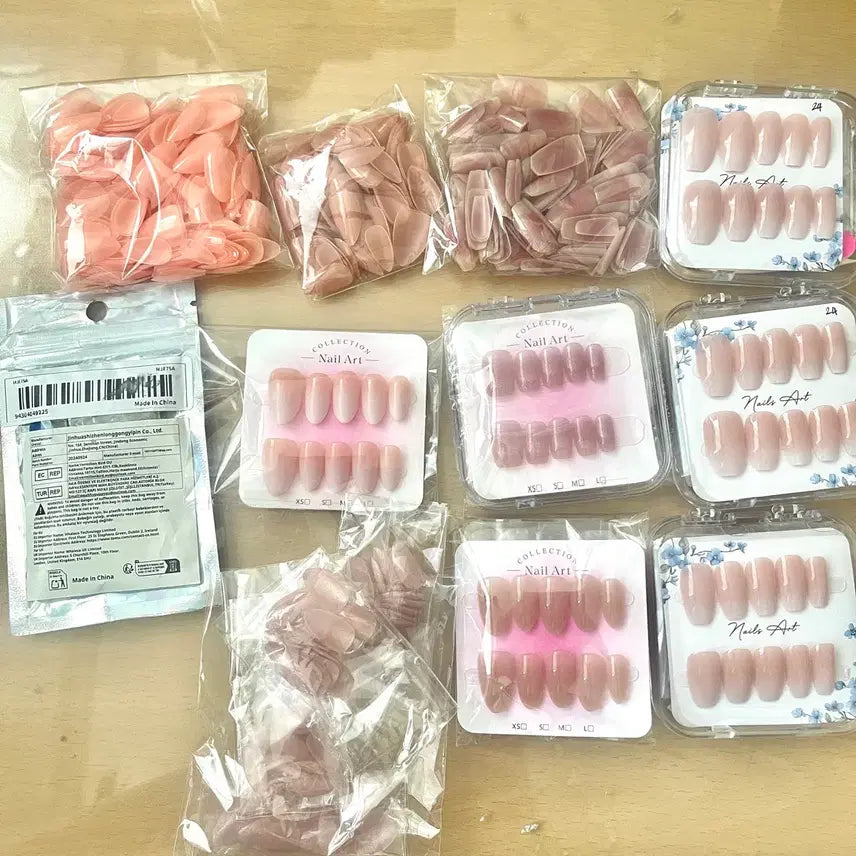 [BUNJANG] Press-On Nails Full Set Bundle / 네일팁 프리사이즈 인조팁 일괄