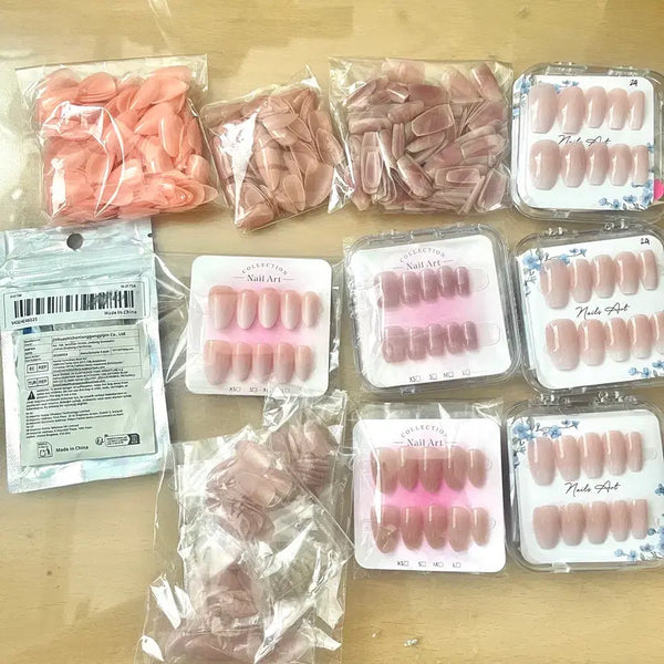 [BUNJANG] Press-On Nails Full Set Bundle / 네일팁 프리사이즈 인조팁 일괄