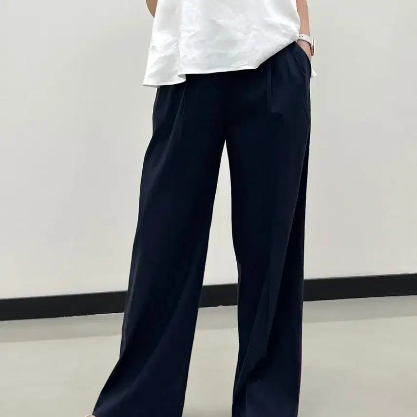 [BUNJANG] High Quality Linen Two-Tuck Wide Pants / 땡세일 고퀄 린넨 투턱와이드 팬츠