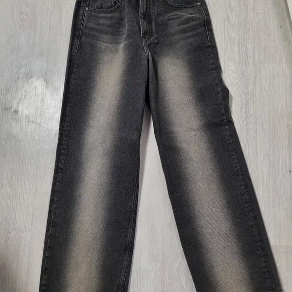 [BUNJANG] SÄTTER Brooklyn Retro Washed Wide Jeans Black M / 세터 브루클린 뉴트로 워시드 와이드 뉴트로 블랙 M