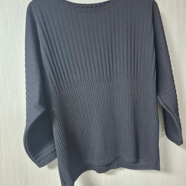 [BUNJANG] Pleats Me Pleats Blouse Black Pleats Knit / (23년) 플리츠미 블라우스 플리츠블라우스 블랙 플리츠니트