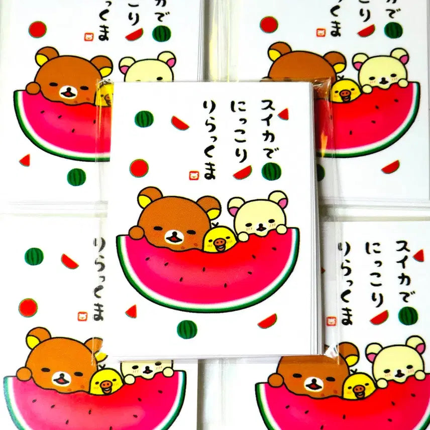 [BUNJANG] Rilakkuma Watermelon Stickers / 수박 리락쿠마 스티커