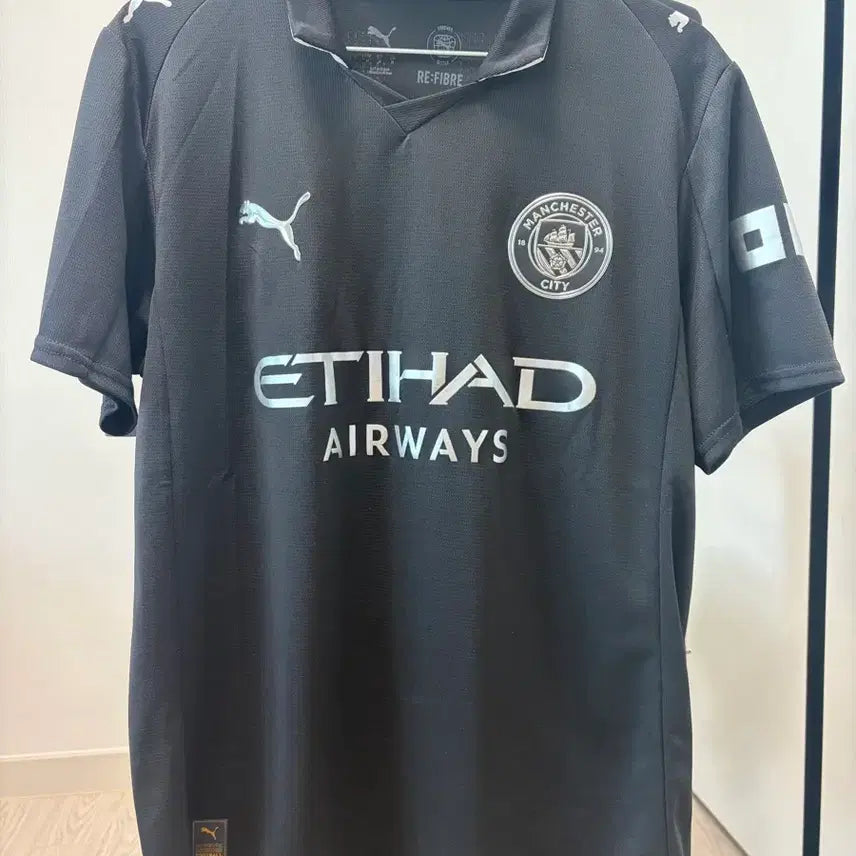 [BUNJANG] Puma Manchester City 24/25 Away Jersey Black (M) / 푸마 맨시티 24/25 어웨이 유니폼 블랙 M