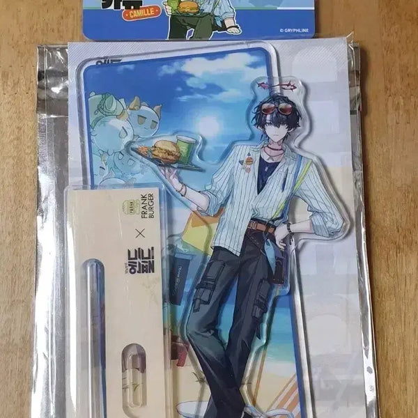 [BUNJANG] Arknights: Endfield Frank Burger Collab Camus Acrylic Stand + Photocard Bundle Set (Redeem Code Included) / 명일방주엔드필드 프랭크버거 콜라보 카뮤 아크릴스탠드+포토카드 리딤코드 일괄