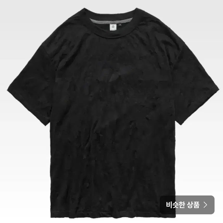 [BUNJANG] POLITEUR Crizzed T-Shirt Black / [4]폴리테루 크리즈드 티 블랙