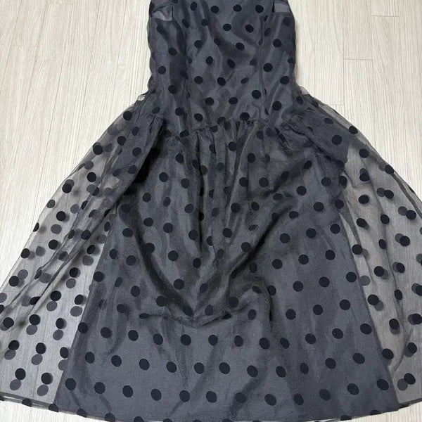 [BUNJANG] Majone Backhole Dress Polka Dot Dress / 마조네 백홀 드레스 도트 원피스
