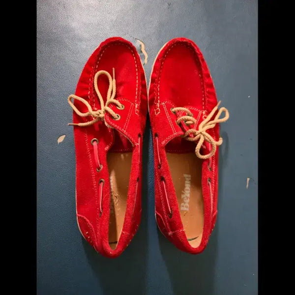 [BUNJANG] Men's Suede Loafers (270mm) / 남성 스웨이드 로퍼 270 블루,레드