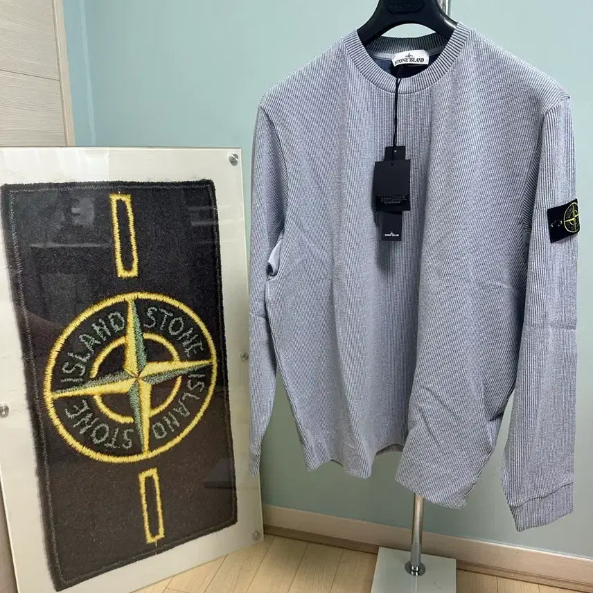 [BUNJANG] Stone Island 24SS Crewneck Knit Sky Blue L / 스톤아일랜드 24ss 크루넥니트 XL (새상품,매장판)