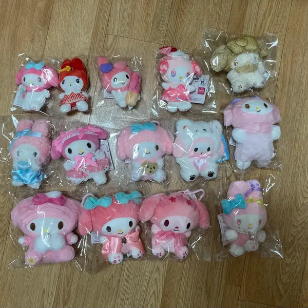 [BUNJANG] Sanrio My Melody Plush Keychain Bundle Set / (일괄) 산리오 마이멜로디 인형 키링