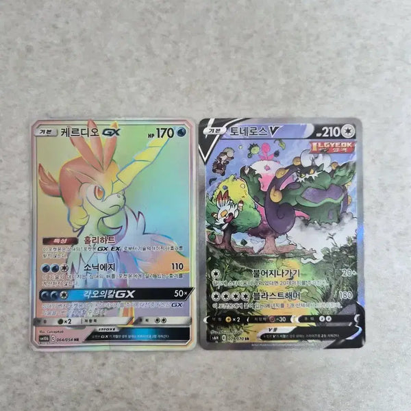 [BUNJANG] Pokémon Card Toneros V Special Illustration SR + Kerudio GX HR Bundle Set / [일괄] 포켓몬카드 토네로스V 특일(S급) + 케르디오GX HR 세트