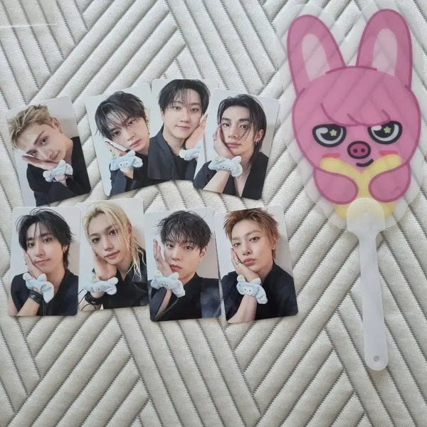 [BUNJANG] Stray Kids Run It Concert Photocard Set & Pig Fan / 스트레이키즈 스키즈 런잇 콘서트 입장 기프트 포토카드,돼끼부채