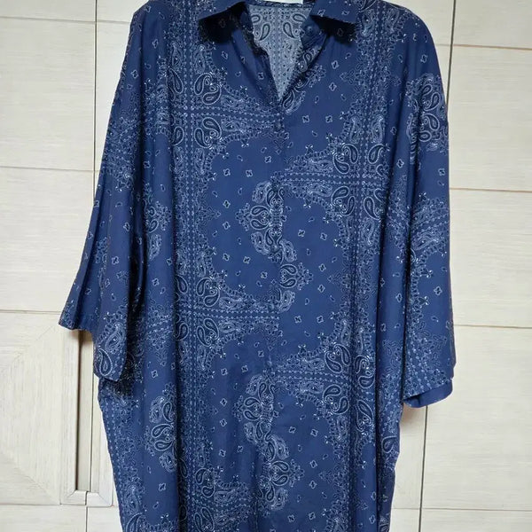[BUNJANG] moo n Paisley Oversized Shirt / moo n 페이즐리 오버핏 셔츠  (새상품)