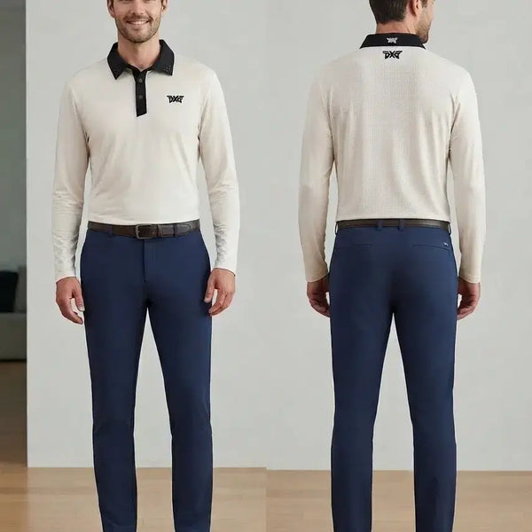 [BUNJANG] PXG Apparel Men's Long Sleeve Top Navy L / PXG 골프웨어 남성 긴팔 상의 네이비 L