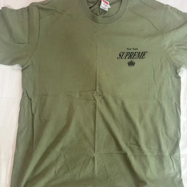 [BUNJANG] Supreme Olive Short Sleeve T-Shirt Size M / 슈프림 반팔 M