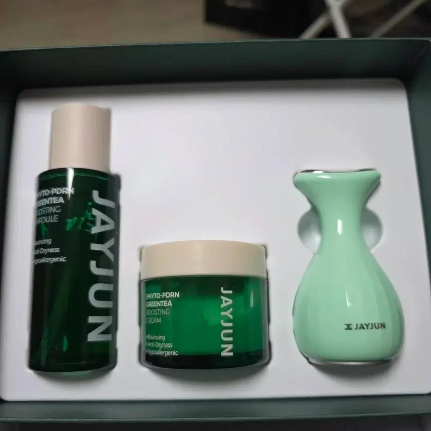 [BUNJANG] Jayjun Phyto-PDRN Green Tea Boosting Ampoule + Cream Set / (새상품)제이준 피토-피디알엔 그린티 부스팅 앰플+크림 세트