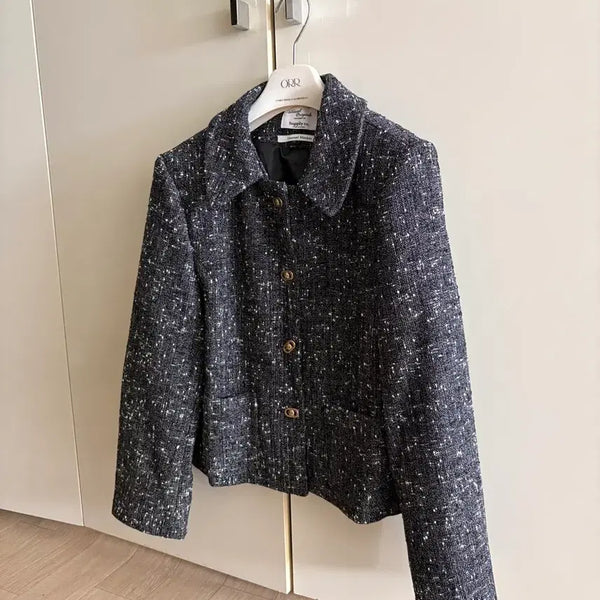 [BUNJANG] Unuals Market Black Tweed Jacket / 트위드 자켓 블랙 (시착제품) 언유얼즈마켓