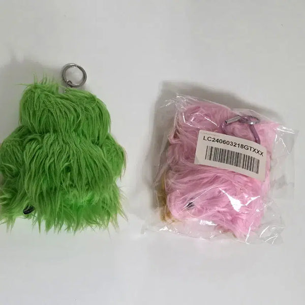 [BUNJANG] Lucky Chouette Lucky Chu Doll Keychain Pink, Green / [가격내림 2개일괄] 럭키슈에뜨 럭츄 인형 키링 핑크 그린 럭키슈에트 럭슈