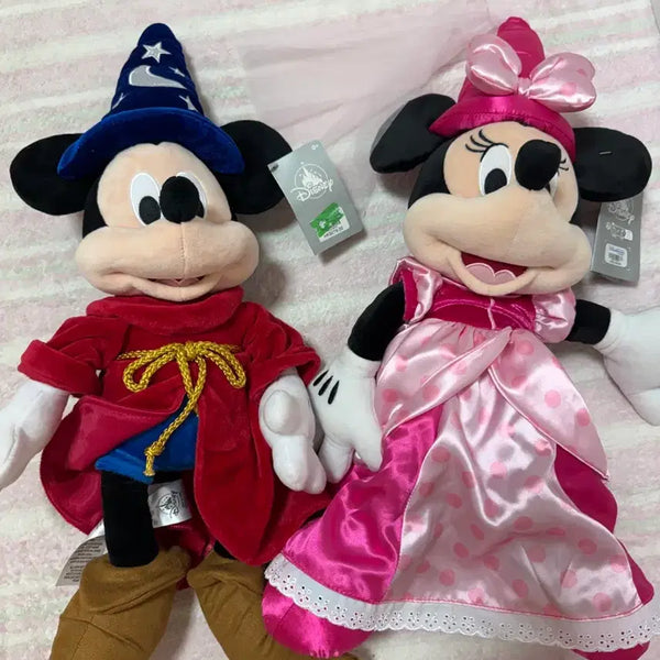 [BUNJANG] Disney Sorcerer Mickey Mouse & Minnie Mouse Plush Bundle / 디즈니스토어 판타지아 미키마우스 미니마우스 마법사 소서러 인형 일괄