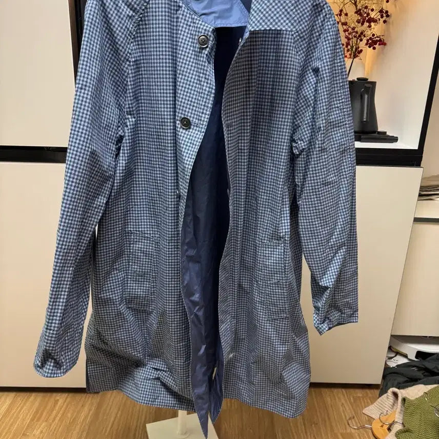 [BUNJANG] nanamica Gingham Reversible Soutien Coat / 나나미카 깅엄 리버시블 수티앵 코트