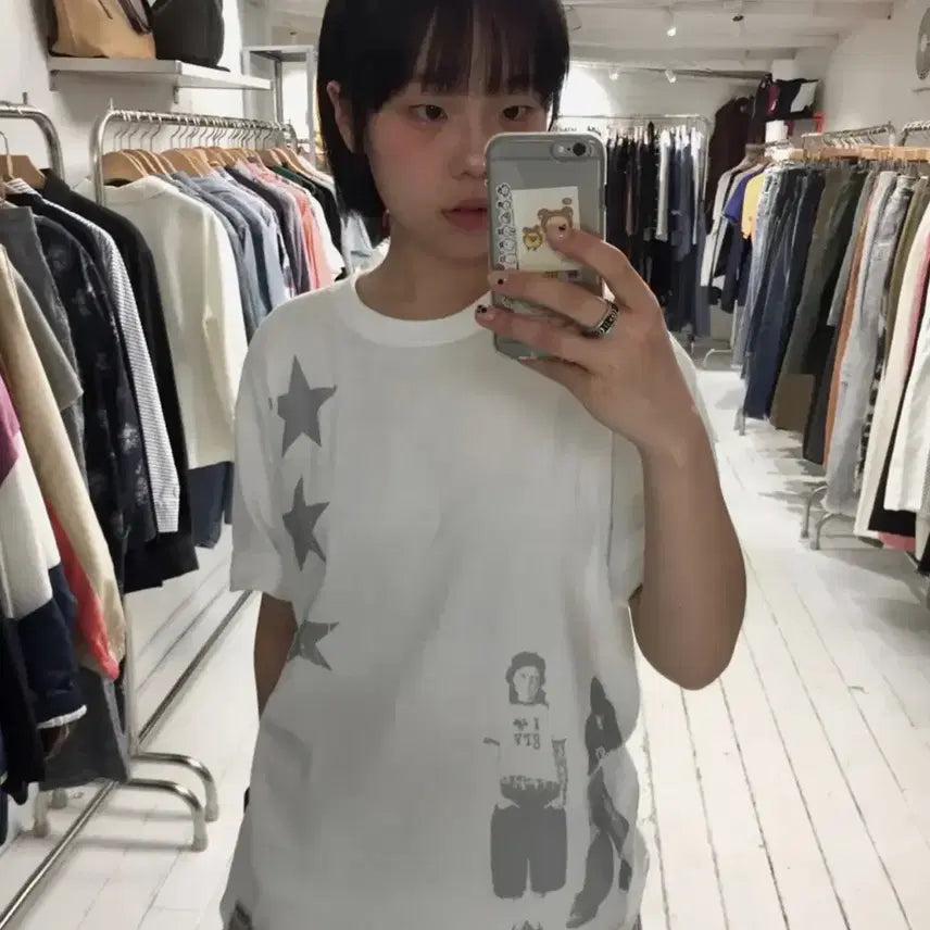[BUNJANG] Graver White T-Shirt / 그레이버 무신사 반팔 흰색 화이트