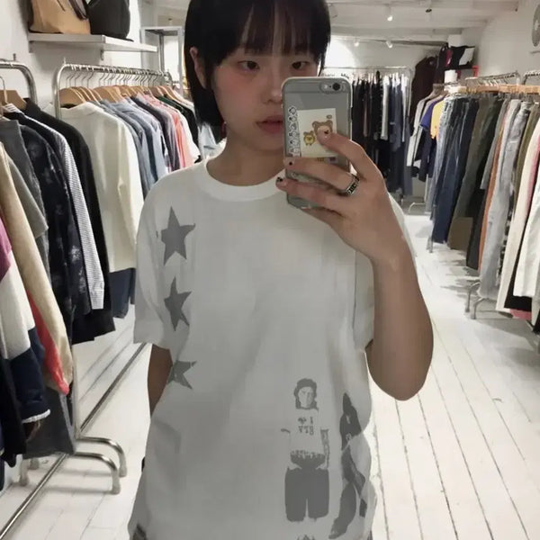 [BUNJANG] Graver White T-Shirt / 그레이버 무신사 반팔 흰색 화이트