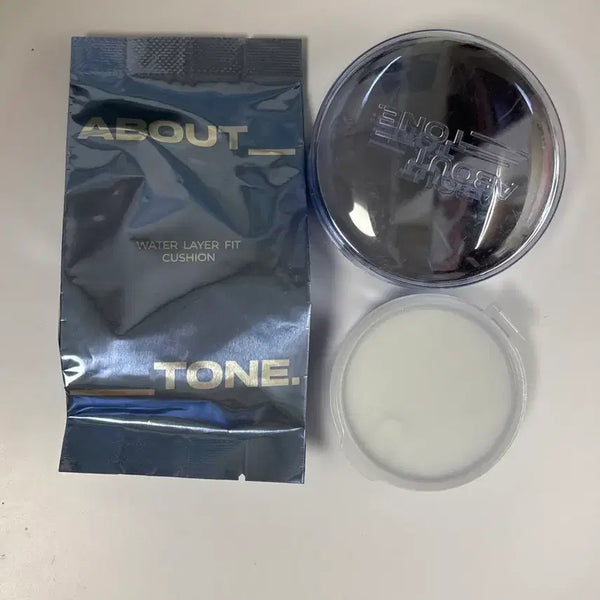 [BUNJANG] About Tone Water Layer Fit Cushion SPF 30+ PA++ (Shade 21) with 2 Refills / 어바웃톤 워터 레이어 핏 쿠션 21호+리필2개