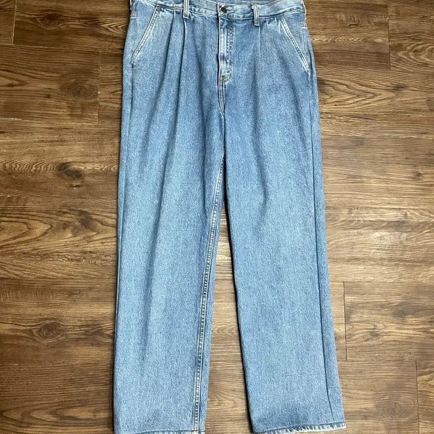 [BUNJANG] Levi's 90s Orange Tab 661-0494 Double Pleated Denim Jeans 34 / 90s 리바이스 희귀 661-0494 오렌지탭 데님 팬츠 34
