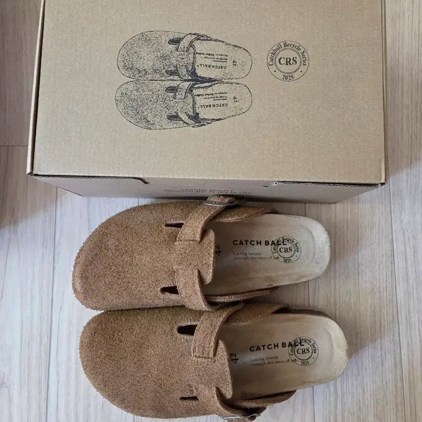 [BUNJANG] Catchball Suede Mule Brown / 캐치볼 스웨이드 클러치 뮬 브라운 팝니다