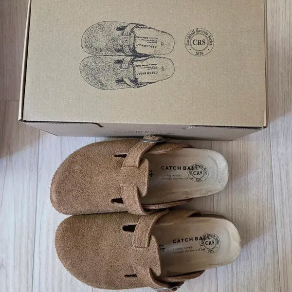 [BUNJANG] Catchball Suede Mule Brown / 캐치볼 스웨이드 클러치 뮬 브라운 팝니다
