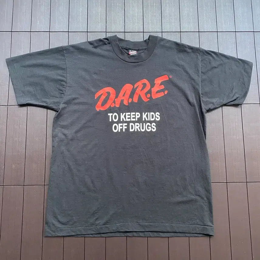[BUNJANG] XL 90s Vintage DARE T-Shirt / (XL) 90s 빈티지 DARE 티셔츠
