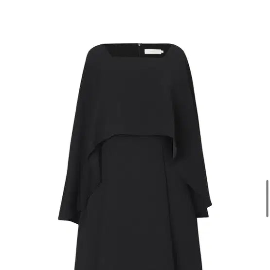 [BUNJANG] Grace U Mailyn Cape Dress Black / 그레이스유 메일린 케이프 원피스 블랙