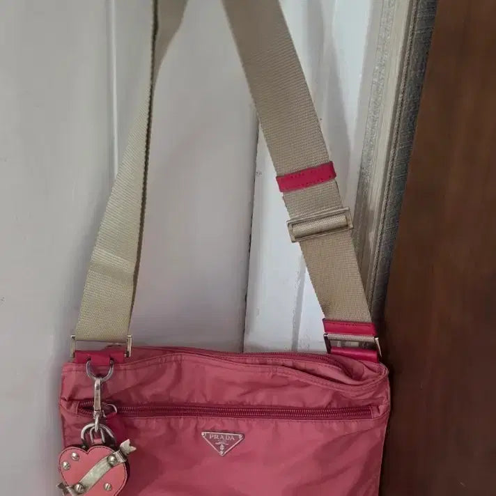 [BUNJANG] Prada Pocono Nylon Crossbody Bag Pink / 프라다 포코노 나일론 핑크 크로스백(마지막)