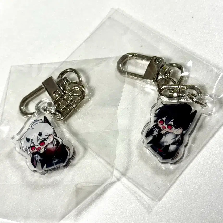 [BUNJANG] Psycode OniJee Keyring Bundle Set (Black & White) / 싸이코드 제이님 오니제이 키링 미개봉 2종 (검&흰) 일괄