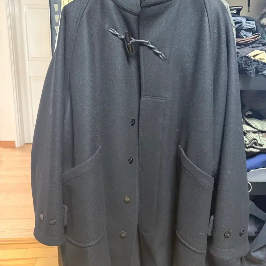 [BUNJANG] Behave Mongolian Coat Black Size 3 / 비헤비어 몽골리안코트 블랙 3사이즈