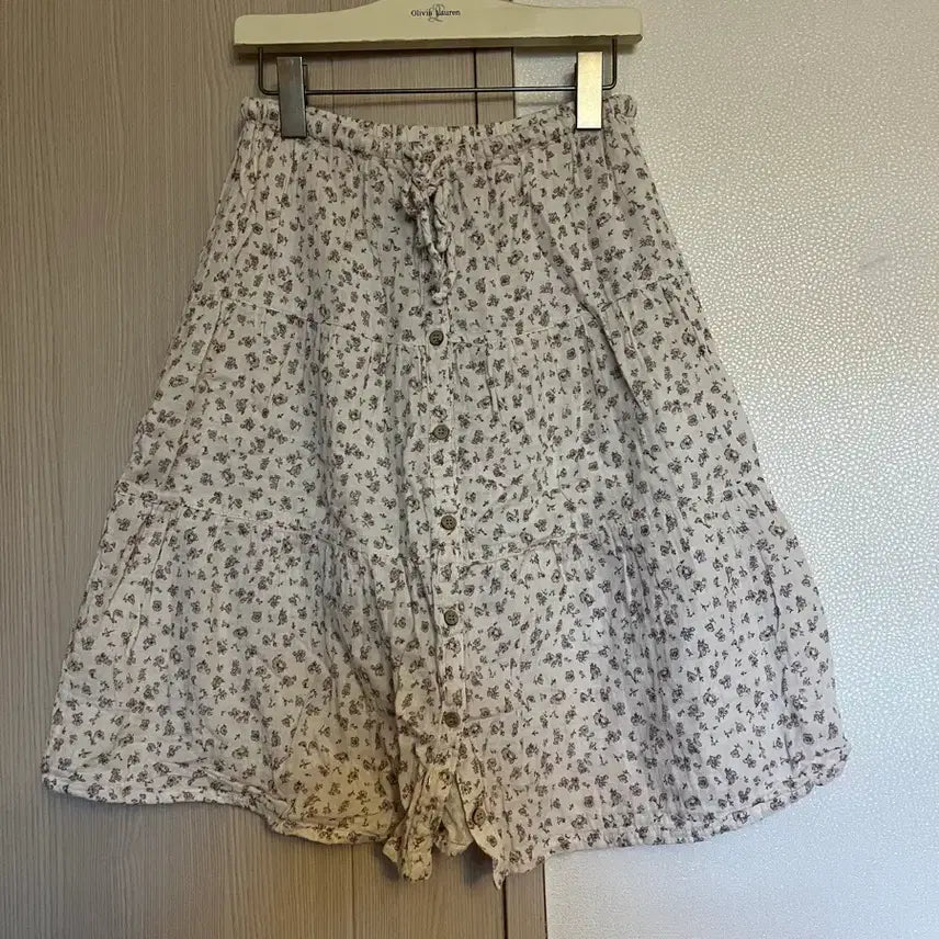 [BUNJANG] Flower Pattern Tiered Skirt / M 일본에서산 사랑스러운 플라워 패턴 캉캉 스커트 (D20)