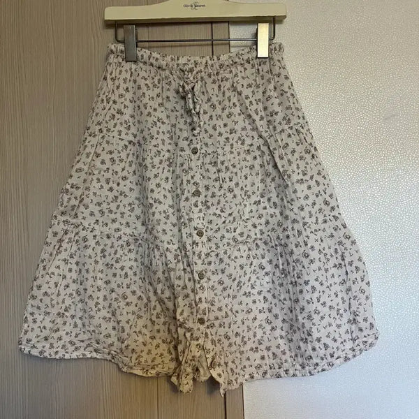 [BUNJANG] Flower Pattern Tiered Skirt / M 일본에서산 사랑스러운 플라워 패턴 캉캉 스커트 (D20)