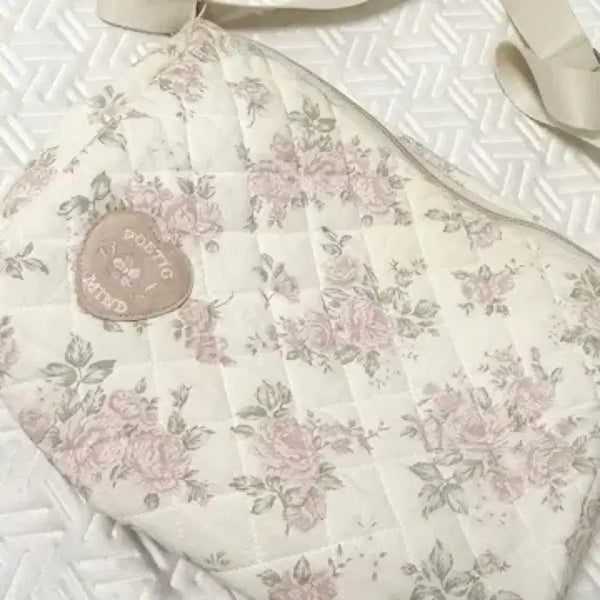 [BUNJANG] Obuni Quilted Duffel Bag Rose Pink / 오부니 퀄티드 더플 백 로즈 핑크