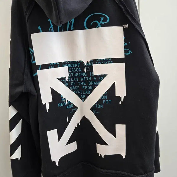 [BUNJANG] Off-White Arrow Logo Hoodie Black L / 오프화이트 애로우 후드티 블랙