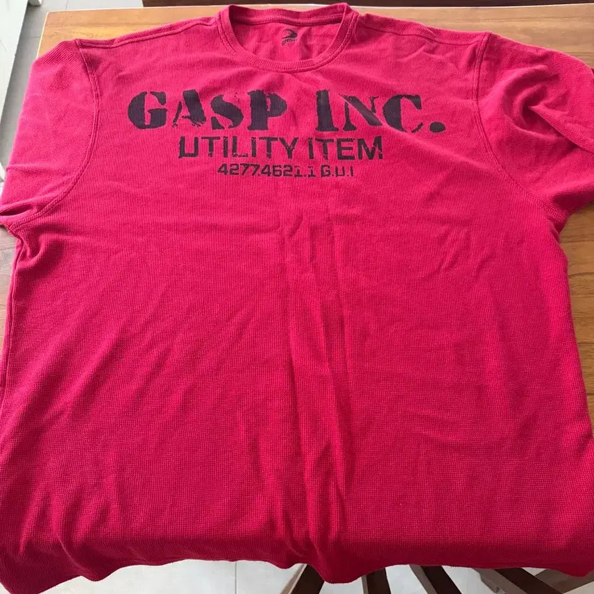 [BUNJANG] Gasp Iron Thermal Tee Large / 가스프 아이언 써멀 티 라지
