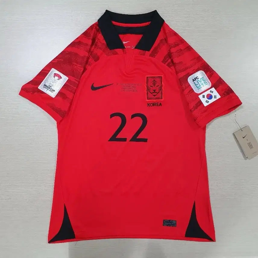 [BUNJANG] South Korea 2023 Asian Cup Football Jersey (Seol Young-woo Full Marking) - Size M / 대한민국 2023 아시안컵 유니폼(설영우 풀 마킹)M