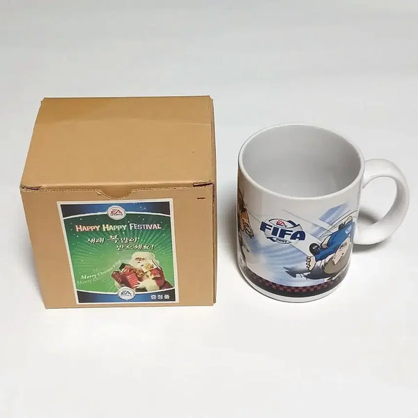 [BUNJANG] FIFA 2001 Mug Classic Game Collectible Suwon Samsung Go Jong-soo Football Goods / 피파 2001 머그컵 고전게임 수집품 옛날 수원삼성 고종수 축구굿즈