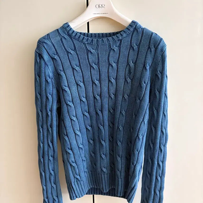 [BUNJANG] Polo Ralph Lauren Knit Sweater Blue / 폴로 청스타일 니트 백화점 구매(새상품)