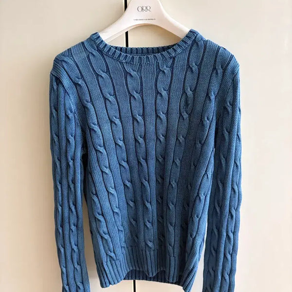[BUNJANG] Polo Ralph Lauren Knit Sweater Blue / 폴로 청스타일 니트 백화점 구매(새상품)