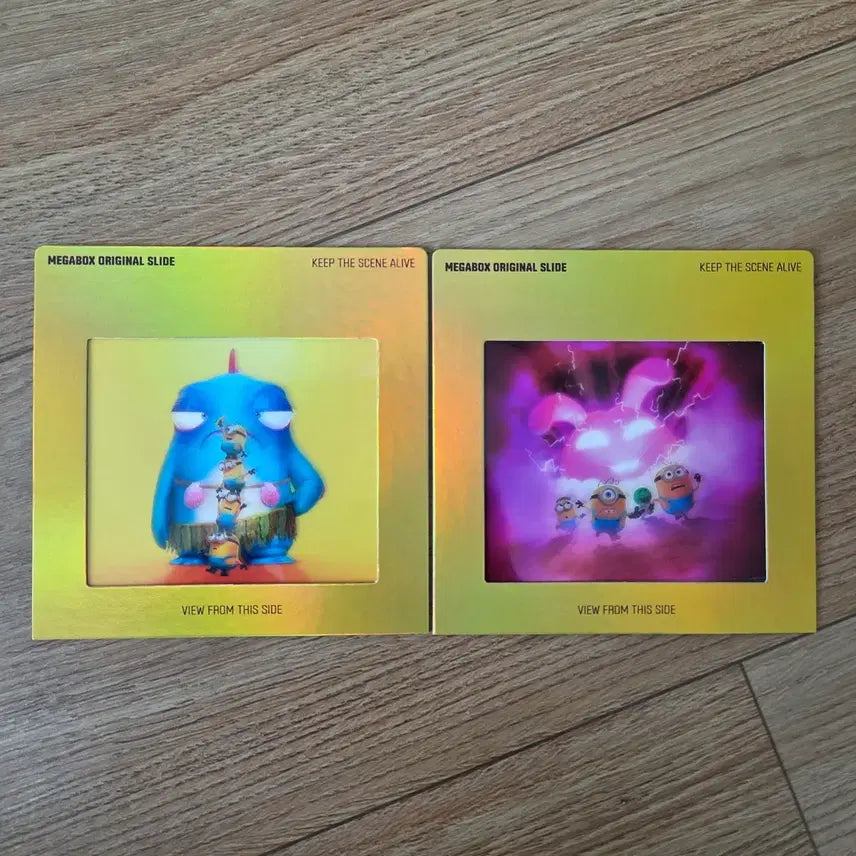 [BUNJANG] Minions & Monsters Movie Release Original Slide Set (2 Types) / 영화 미니언즈 & 몬스터즈 개봉 특전 오리지널 슬라이드 2종 (배송비 포함)