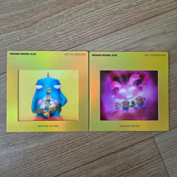 [BUNJANG] Minions & Monsters Movie Release Original Slide Set (2 Types) / 영화 미니언즈 & 몬스터즈 개봉 특전 오리지널 슬라이드 2종 (배송비 포함)